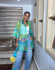 Organza Beaded Shirt