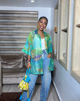 Organza Beaded Shirt