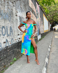 Printed Midi Dress