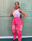 Printed Straight Pants