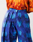 Double-Pleated Barrel Pants
