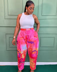 Printed Straight Pants