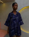 ADIRE BEADED SHIRT