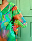 Organza full Top with Drawstrings