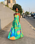 Printed Tube Dress