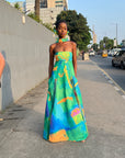 Printed Tube Dress