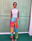 Printed Straight Pants