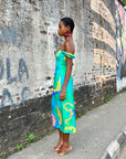 Printed Midi Dress