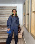 Denim Waistcoat Ballon sleeves