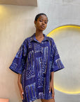 ADIRE BEADED SHIRT
