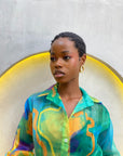 Organza Fitted Shirt