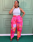 Printed Straight Pants