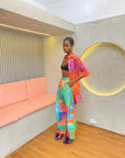 Printed Barrel Pants