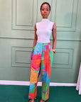 Printed Straight Pants