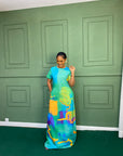 Printed Linen Dress