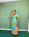 Printed Linen Dress