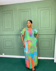 Printed Linen Dress