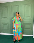 Printed Linen Dress