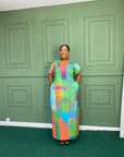 Printed Linen Dress