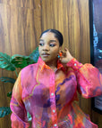 Organza Fitted Shirt