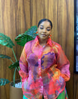 Organza Fitted Shirt