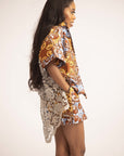 Ankara Laced Skirt Set