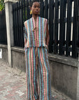 Aso Oke Tie Rope Top