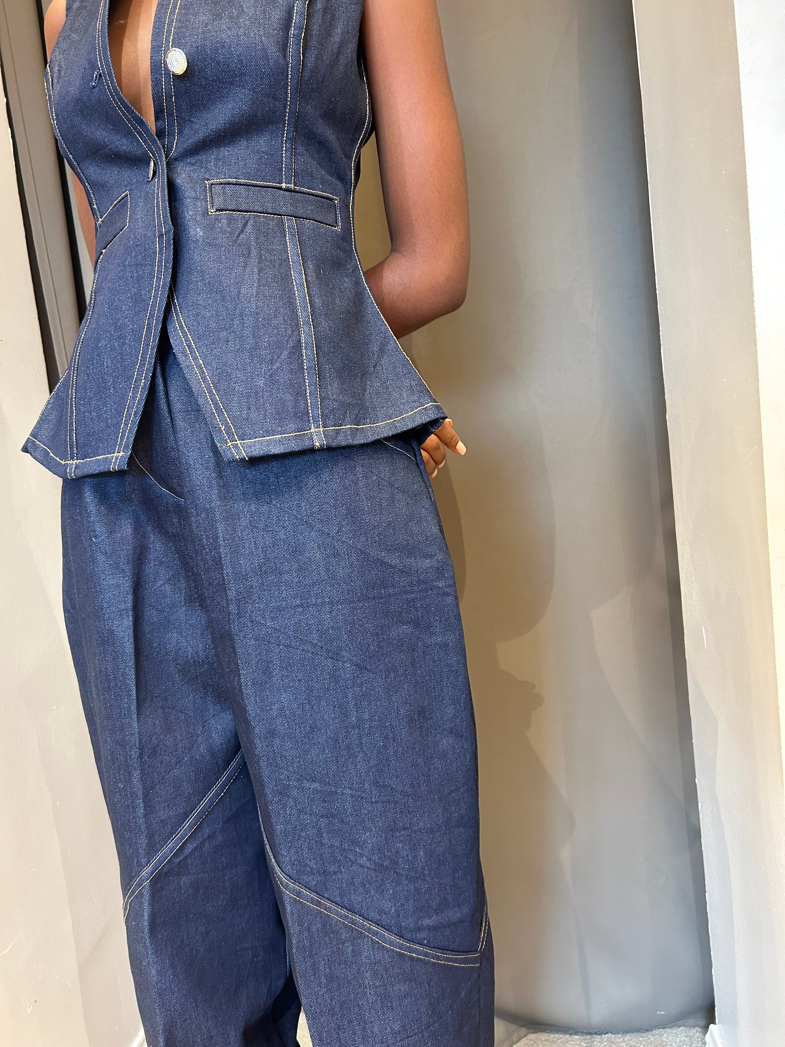 Denim Waist Coat