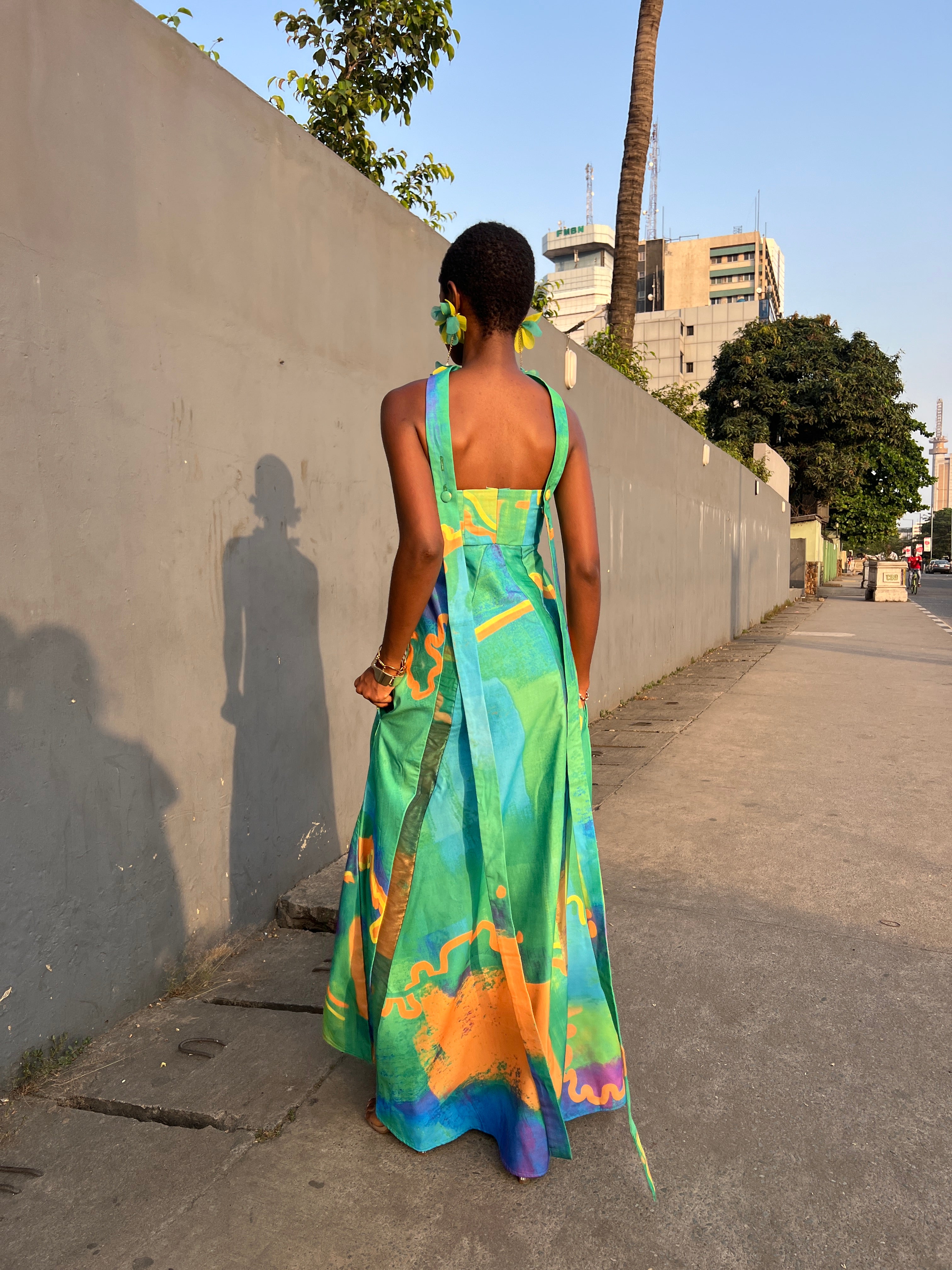 Printed Tube Dress