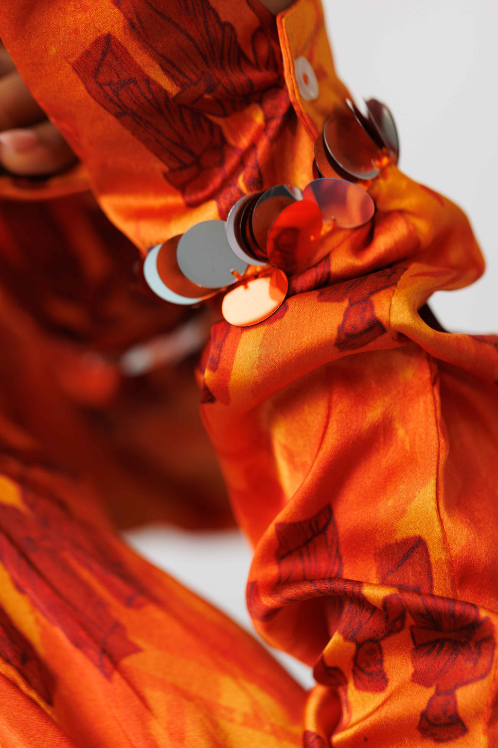 Silk Wrist-Beaded Shirt