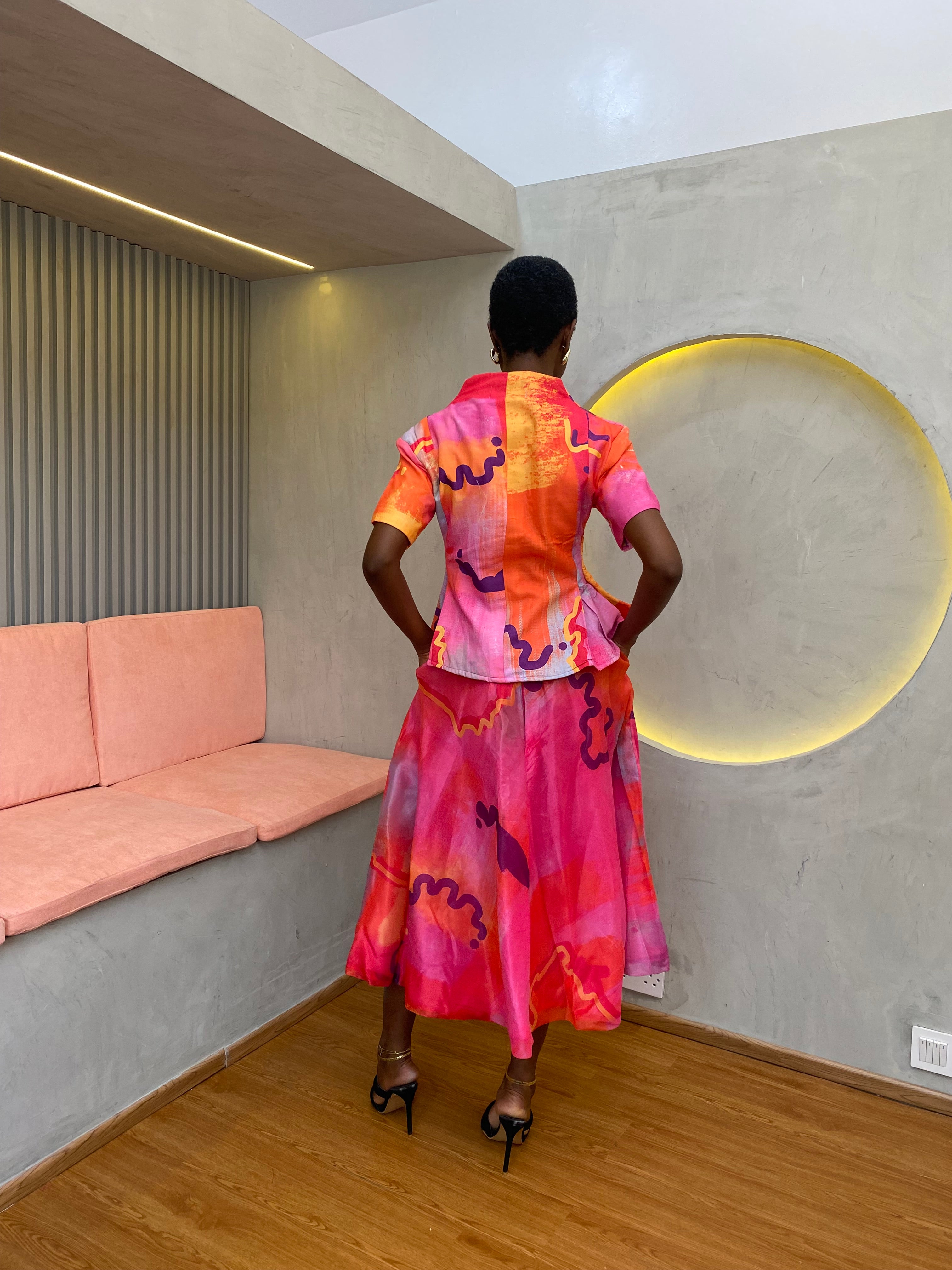 Organza Flared Skirt