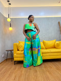 Silk Pleated Pants