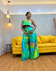 Silk Pleated Pants