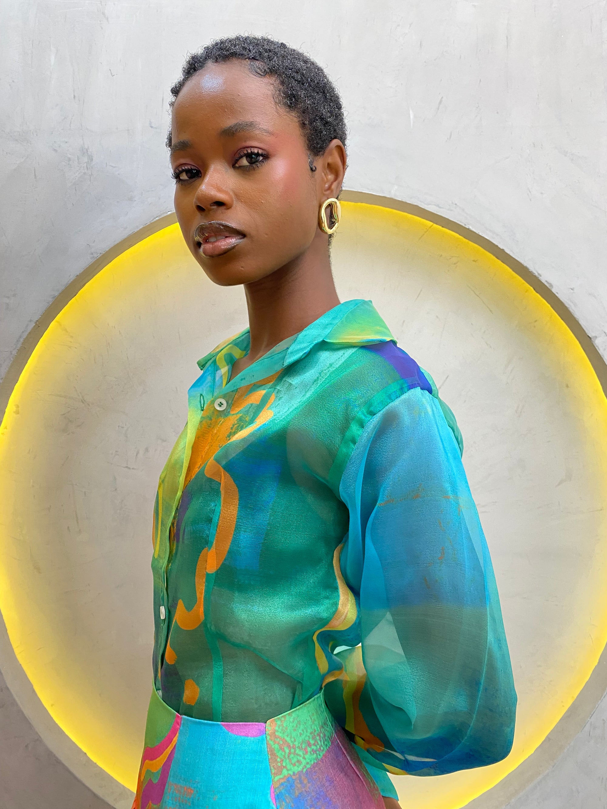 Organza Fitted Shirt