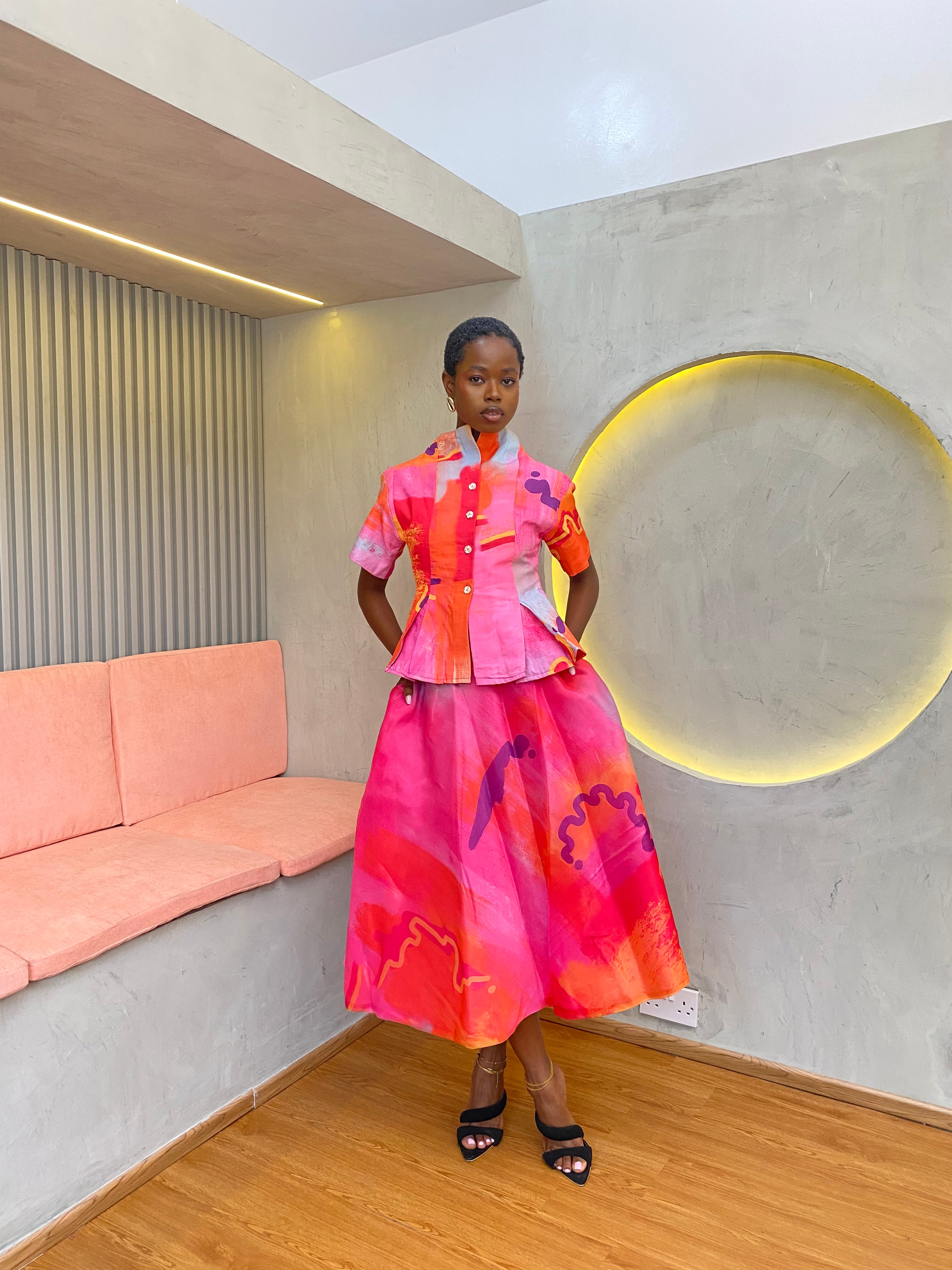 Organza Flared Skirt