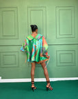 Organza full Top with Drawstrings