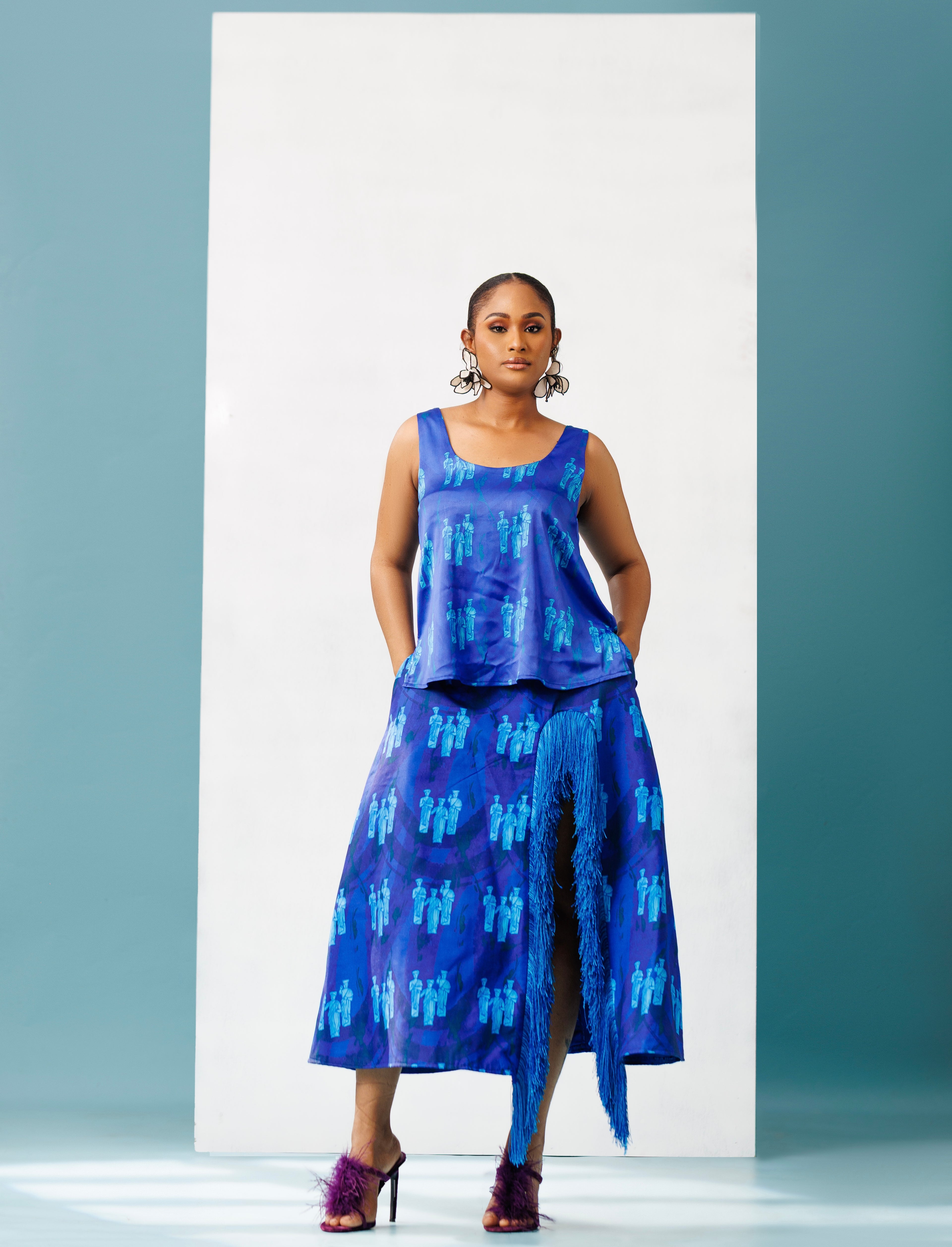 Sleeveless Silk Top