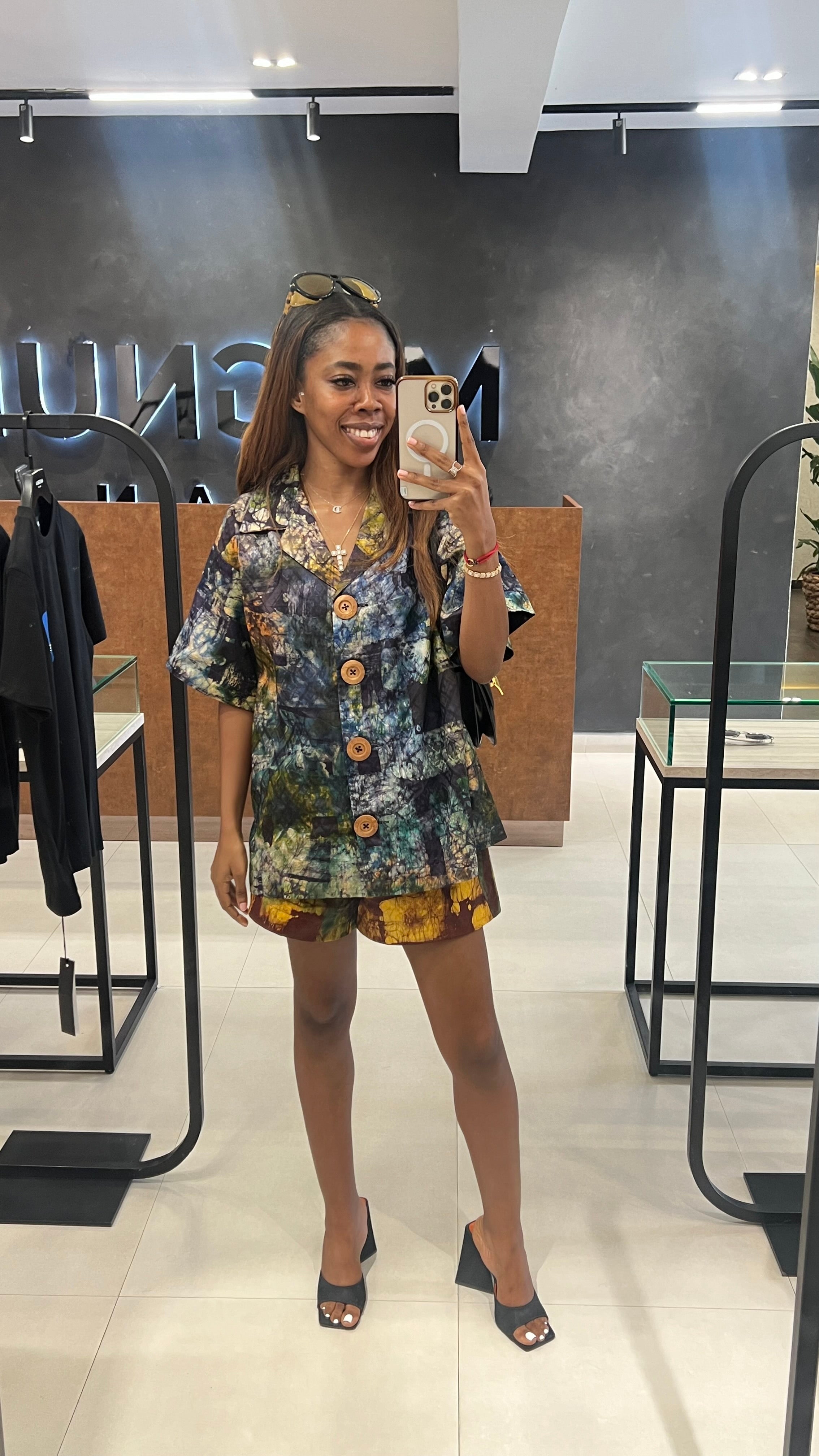 Adire Short Set