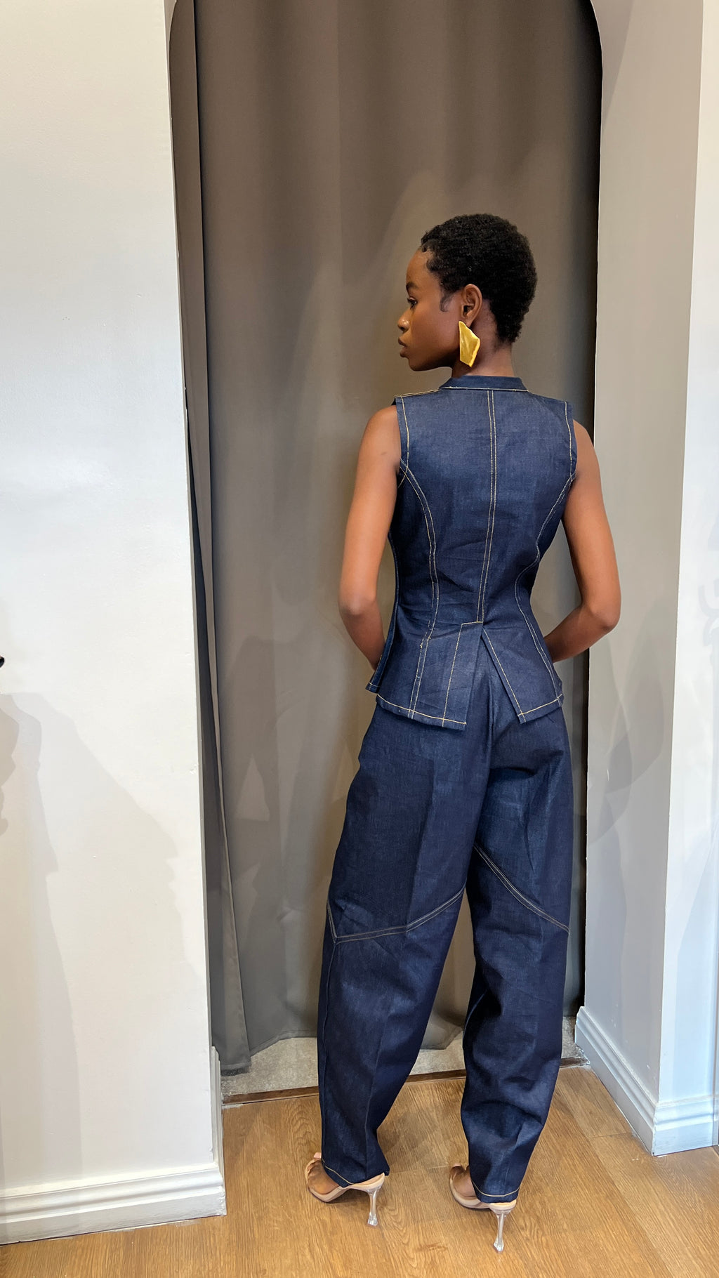 Denim Waist Coat