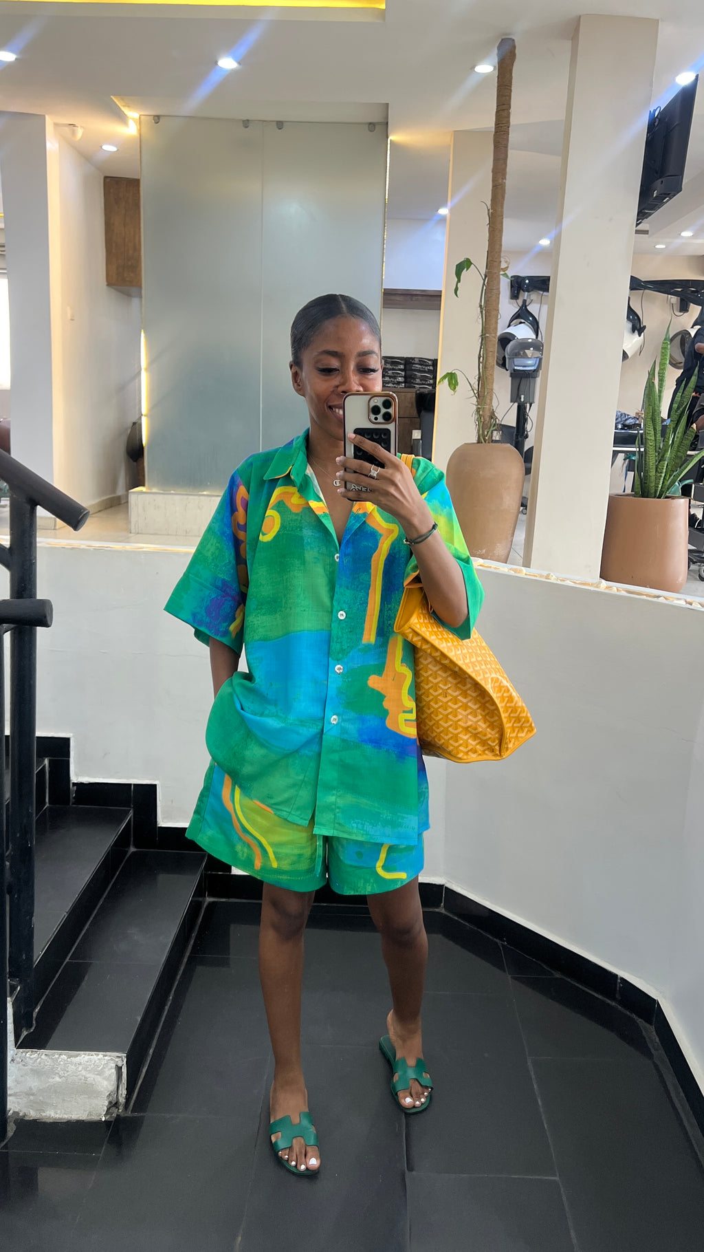 Printed Short Set