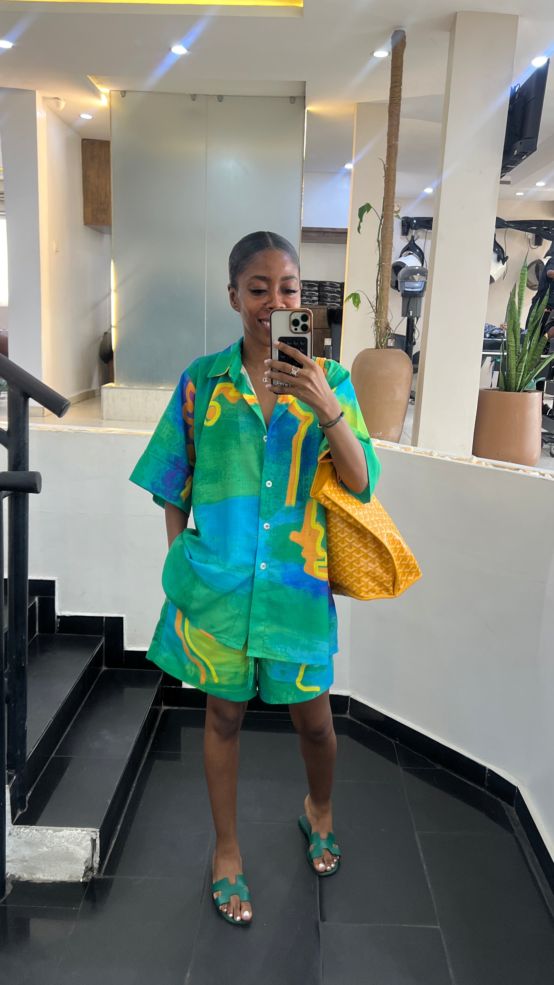 Printed Short Set