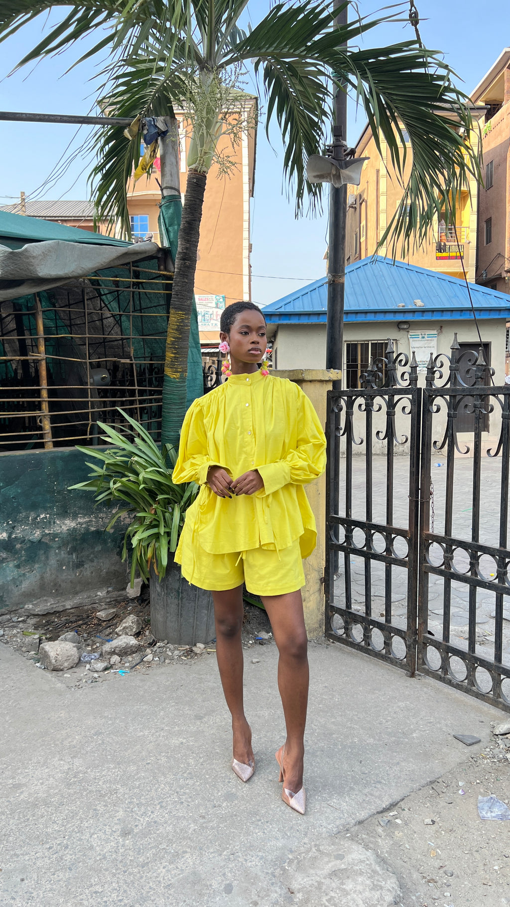 Yellow Short set