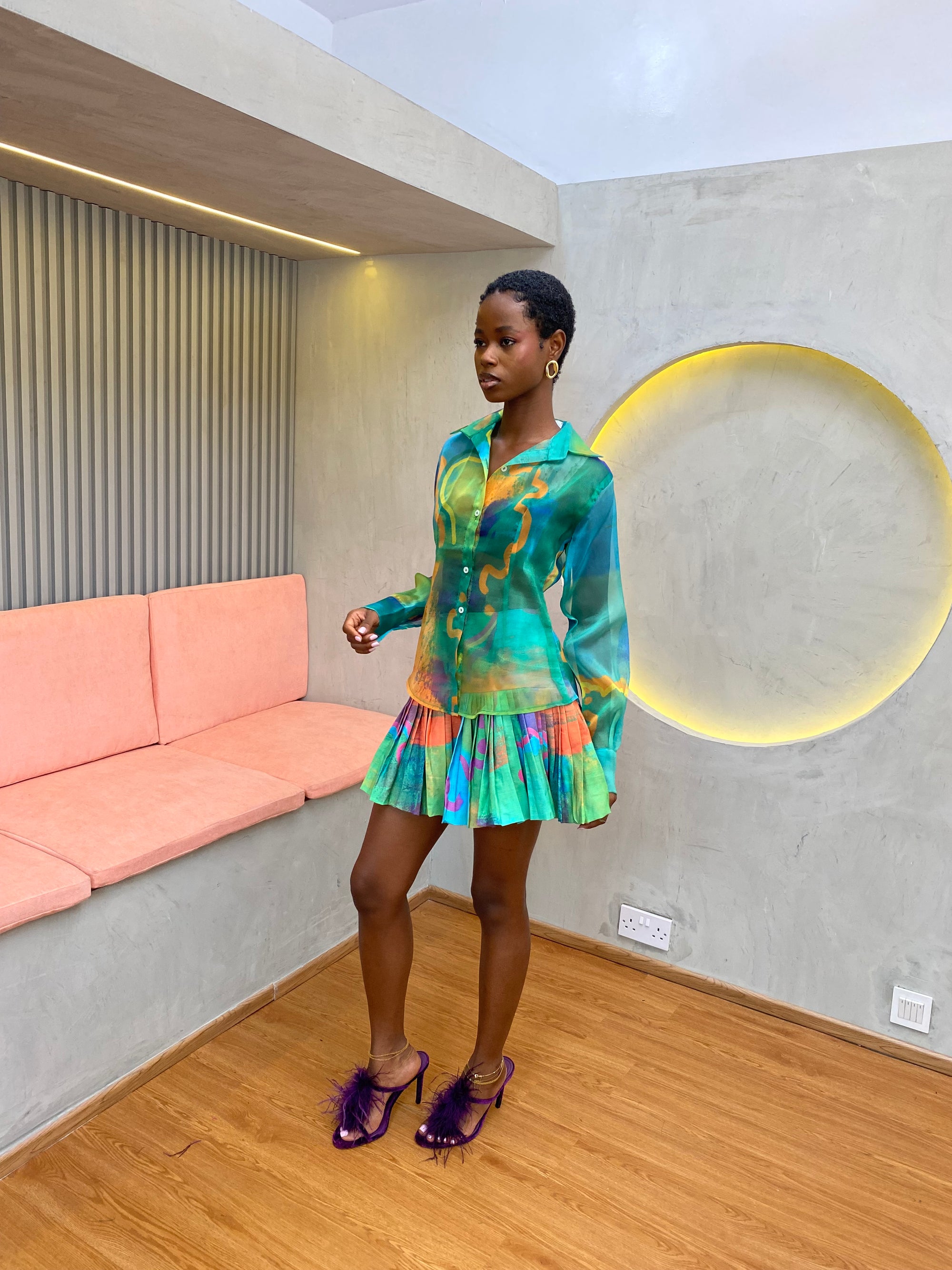 Organza Fitted Shirt