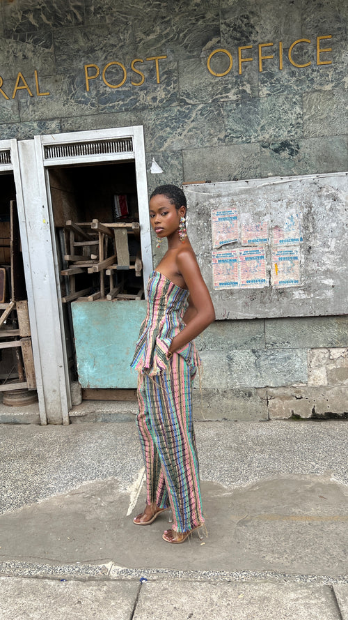 Aso Oke Barrel Pants