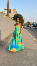 Printed Tube Dress