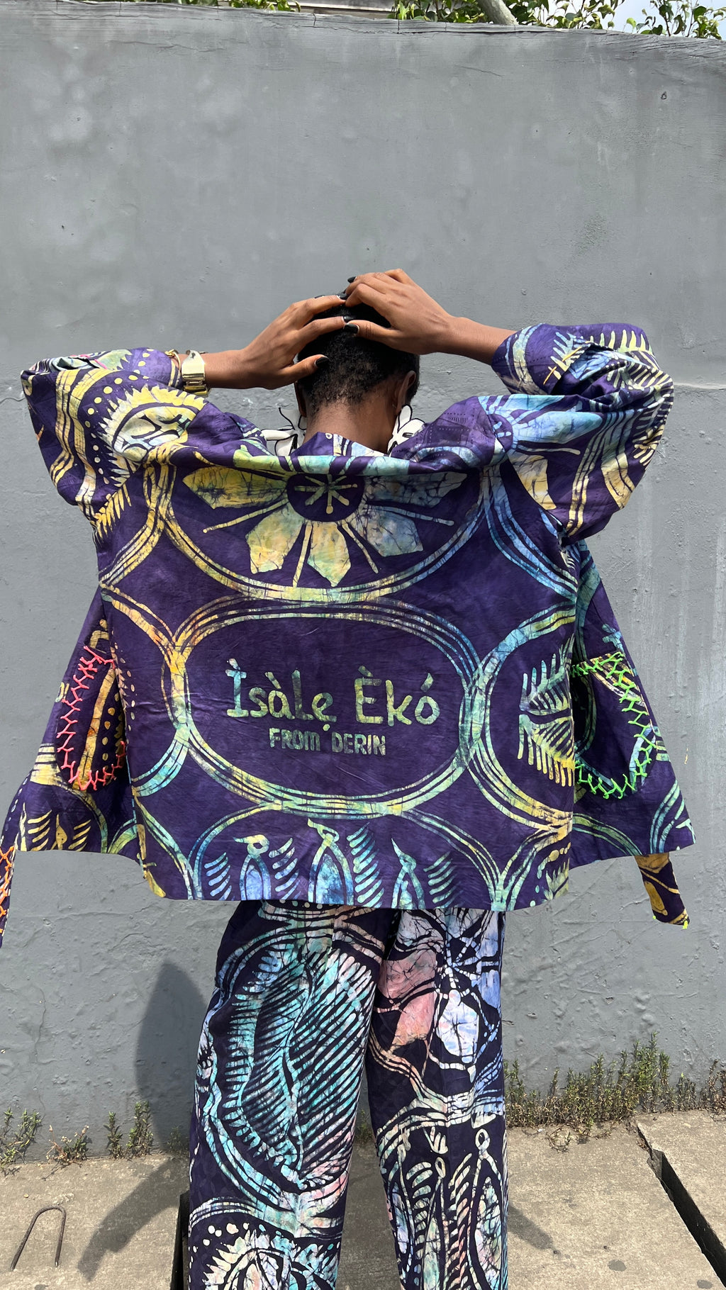 Adire Kimono set