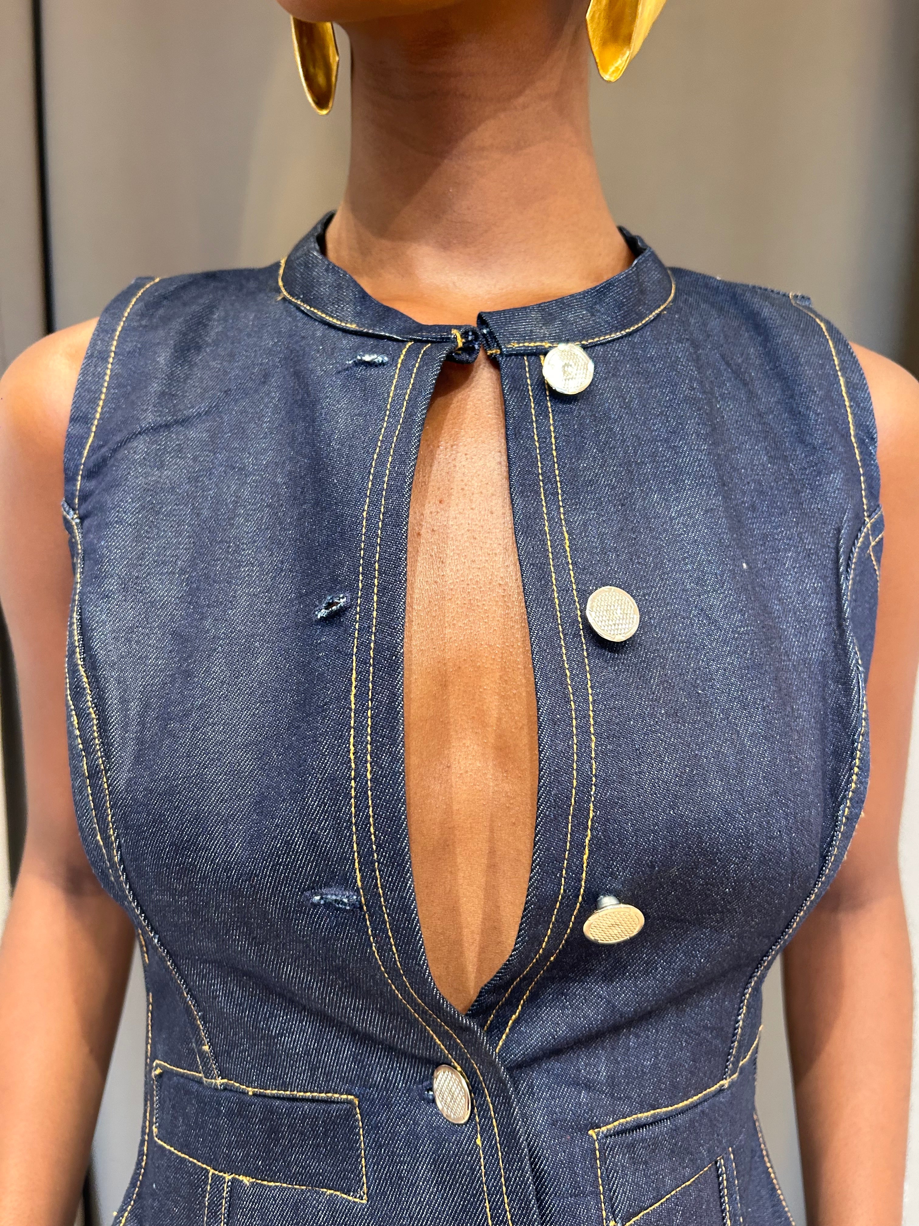 Denim Waist Coat