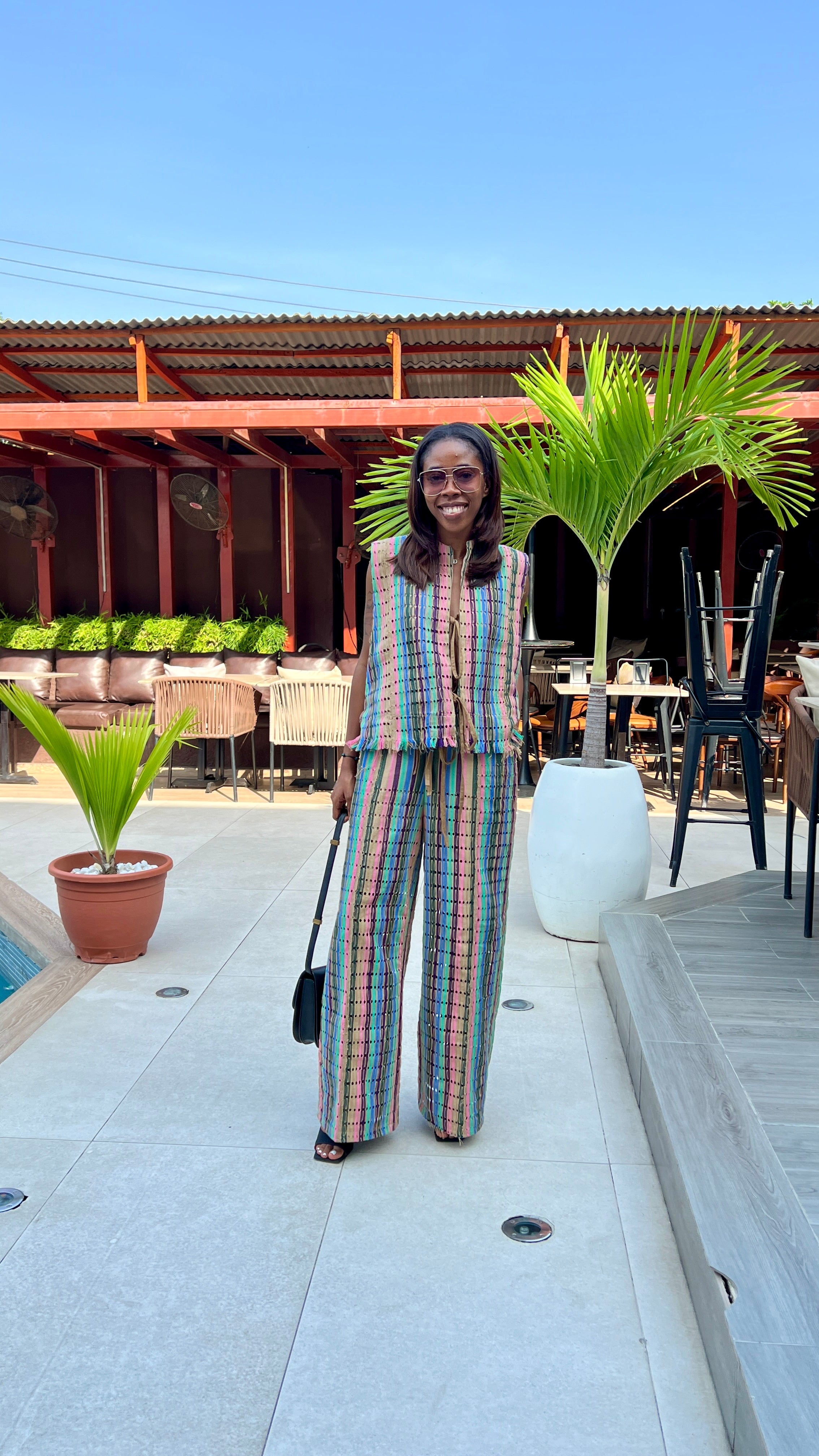 Aso Oke Tie Rope Top