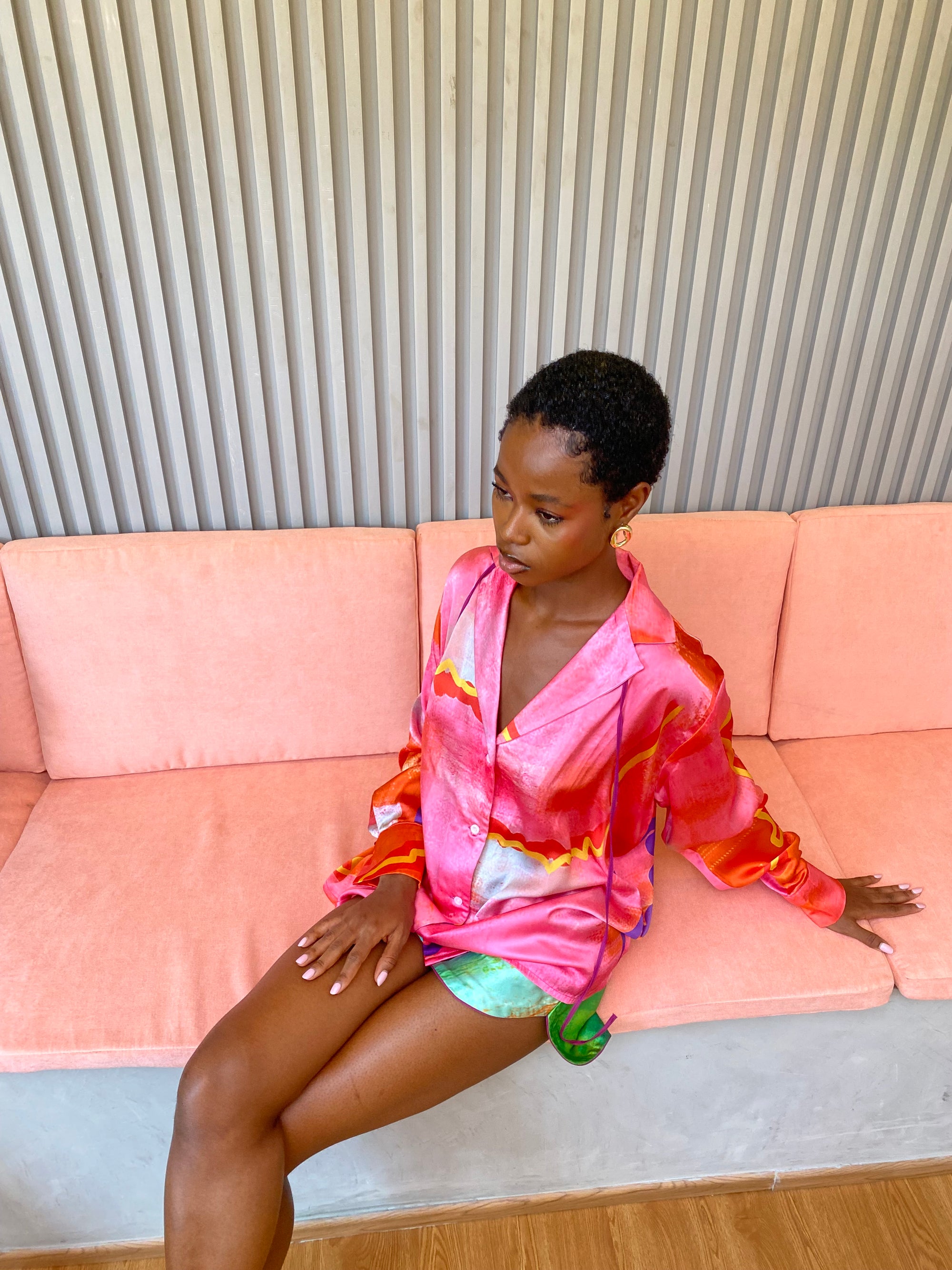 Silk Pj Top