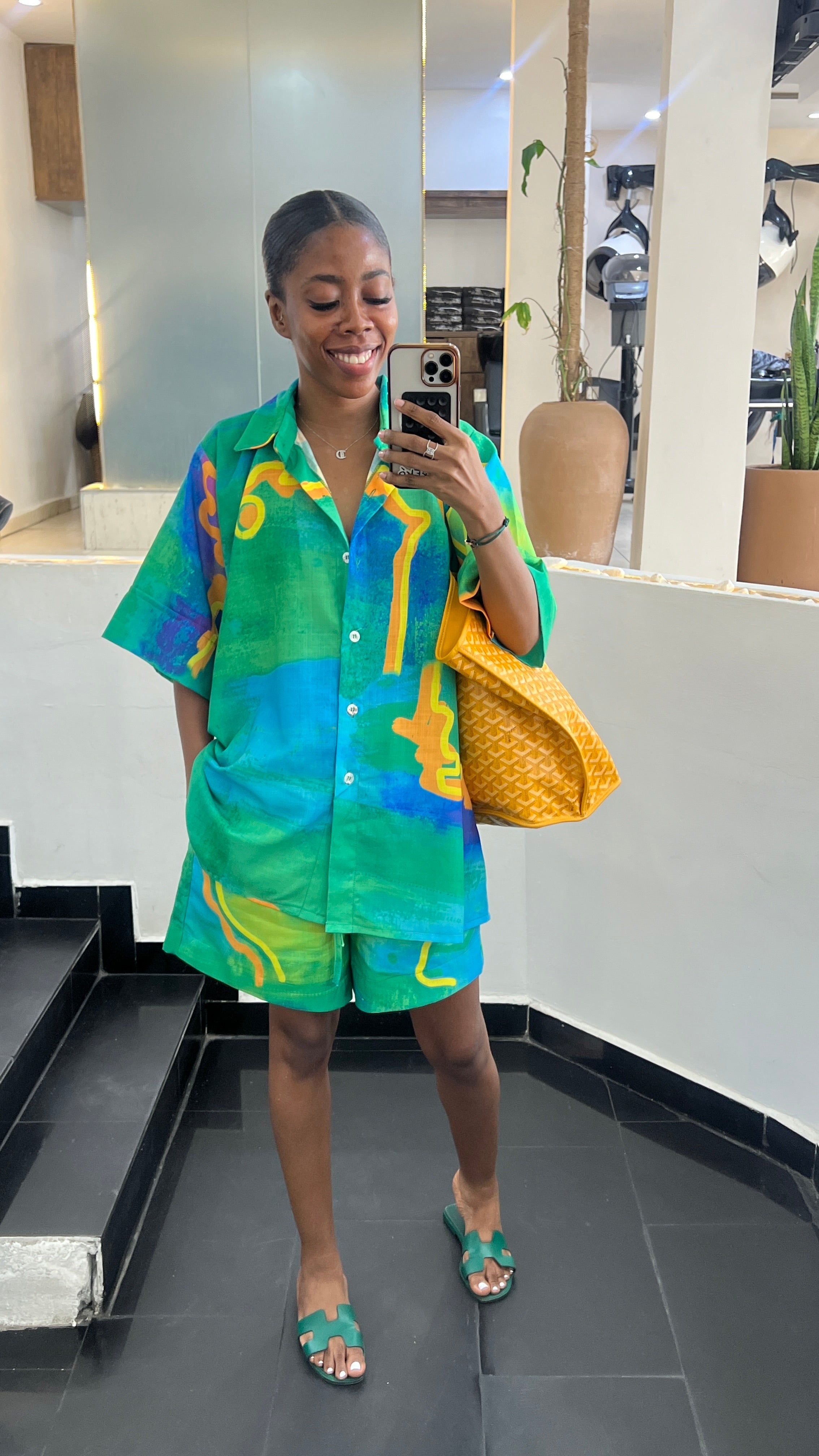 Printed Short Set
